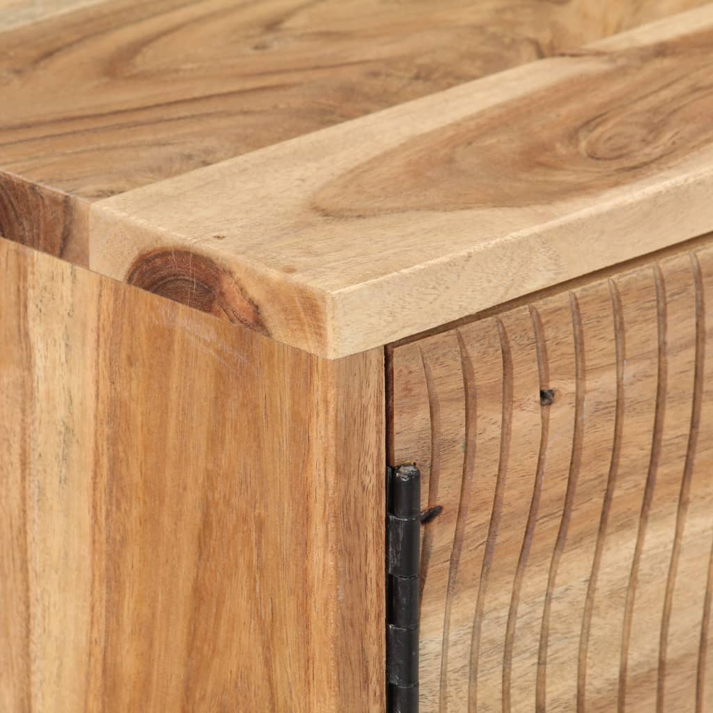 Sideboard 115 X 35 X 75 Cm Solid Acacia Wood
