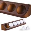 Wall Mounted Golf Ball Display Case Storage Rack Wooden Golf Ball Organizer 6 Standard Size Storage Box Enduring