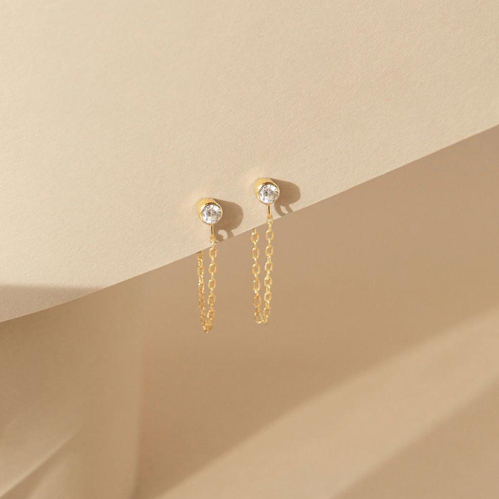 EMANCO Zircon Birthstone Pendant Earrings 12 Zodiac Signs Stainless Steel Jewelry Party Gifts