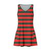 Women's Casual Print Summer Bohemian Beach Dress With Pockets V Neck Tank Dress