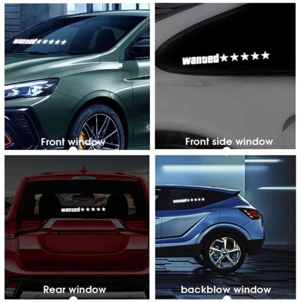 Car Window Windshield Electric Sticker Auto Safety Decals Decoration Safety Signs Light Window Stricker Car Accessories