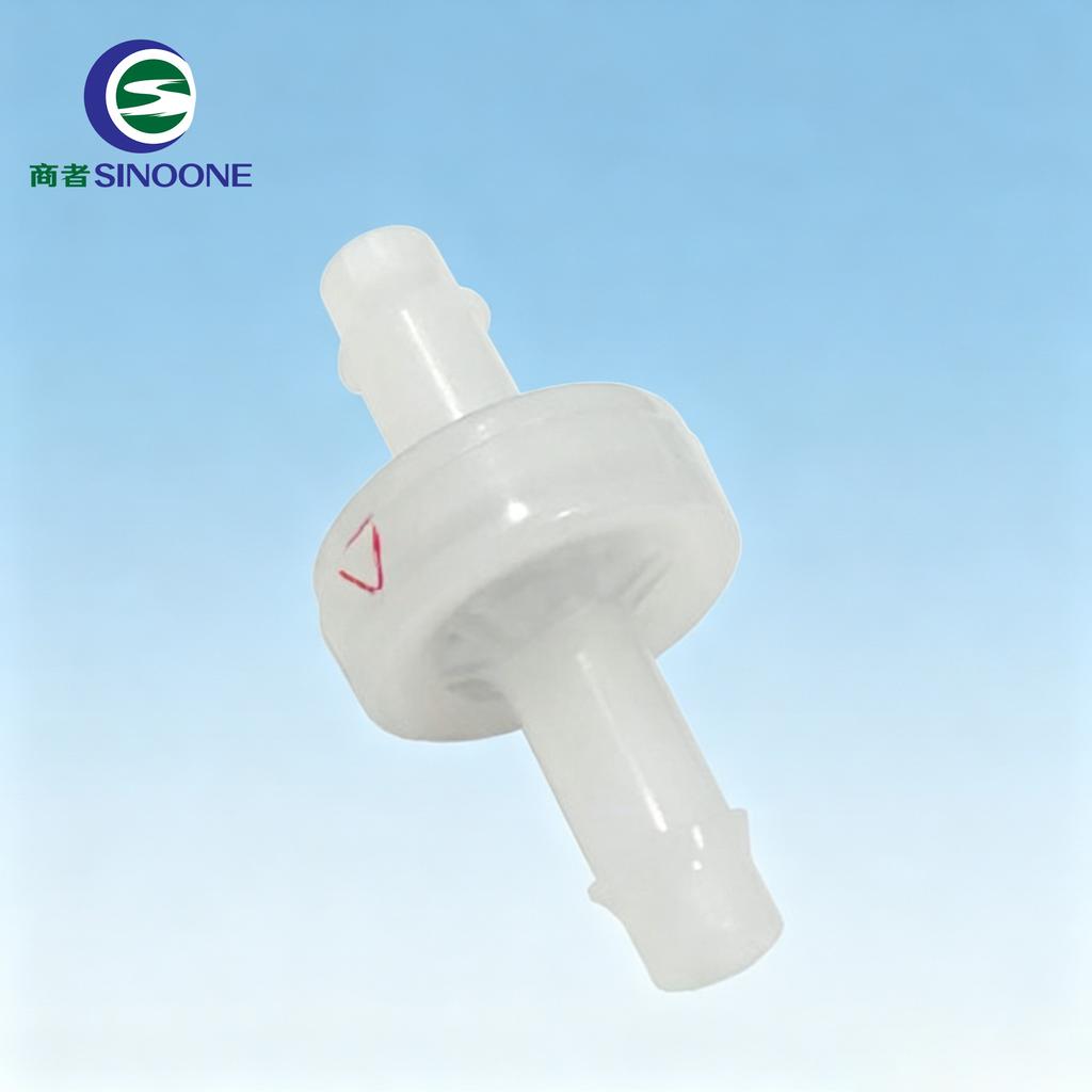 1/4" PVDF Mini Check Valve Diaphragm-style Check Mechanism Ensures Tight Sealing zero Backflow Leakage In-stock Fast Delivery