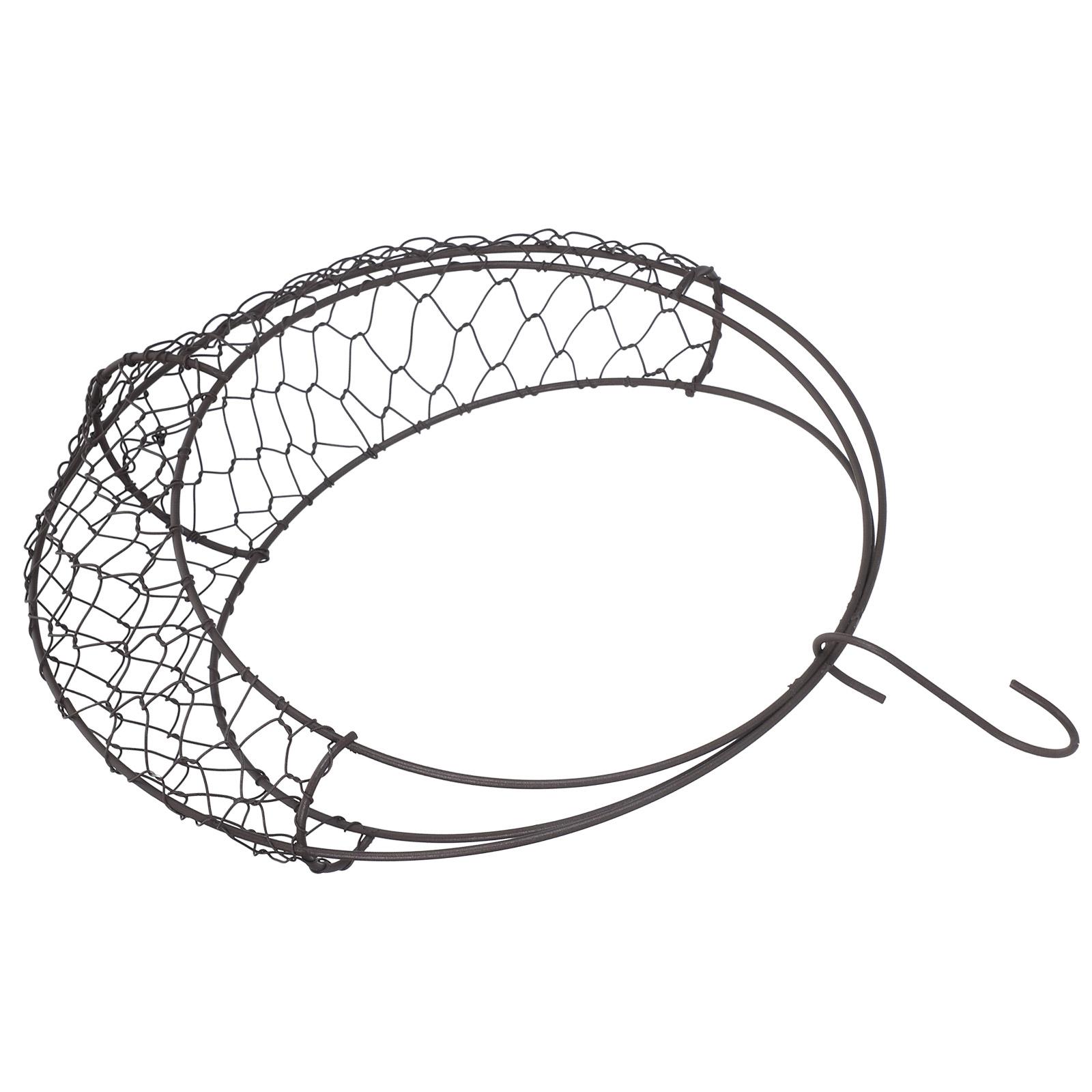 

House Plant Pots Metal Frame Succulent Moon Shape Iron Wire Wreath Metallic Line Hanging Basket Houseplant Flower Indoor Large