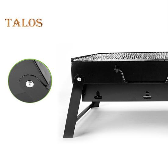 Portable BBQ Grill Stainless Steel Easy To Use Removable Grid Foldable Charcoal Grill for Outdoor Picnic Garden Camping