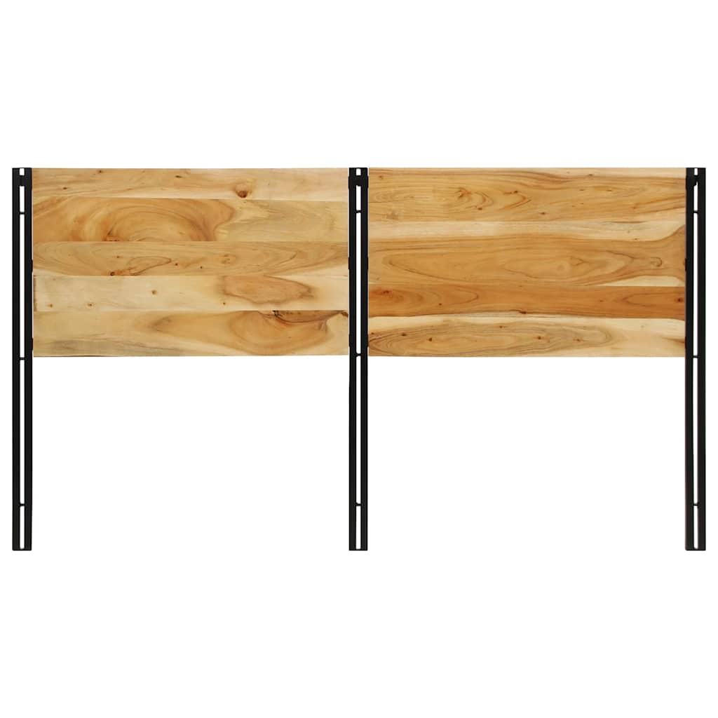 Headboard 180 cm Solid Acacia Wood and Iron