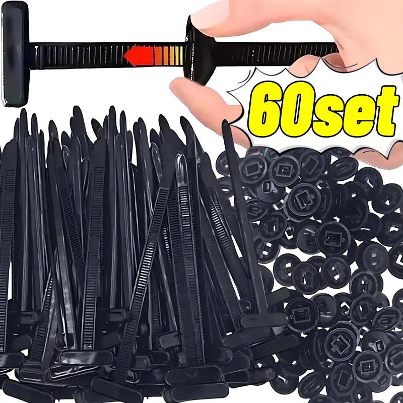 Car Fender Trunk Engine Guard Panel Wire Clips 500/10set Universal Nylon Cable Tie Buckle Auto Fastener Screw Replacement Clip