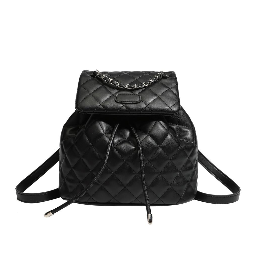 2026 Spring Summer New Style Women Travel Laptop Backpack Shoulder Bag Quilted Luxury Handbag Casual