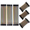 REXQualis 240pcs Dupont Wire Kit, 10cm and 20cm Jumper Cables, 40-Pin M-F/M-M/F-F, Rainbow Ribbon Breadboard Wires Compatible with Arduino Projects