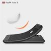 Coque Souple - Xiaomi - Redmi Note 8 - TPU - Fibre de Carbone - Texture Brossée Noir