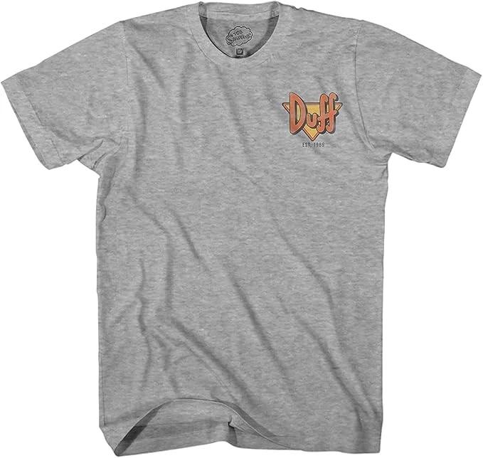 The Simpsons Duff Beer Logo Classic Graphic TShirt New XL