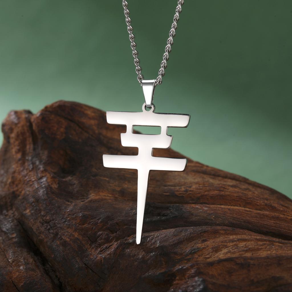 Tokio Hotel Merch Necklace Stainless Steel Band Symbol Pendant Alternative Rock Fan Collar Accessory