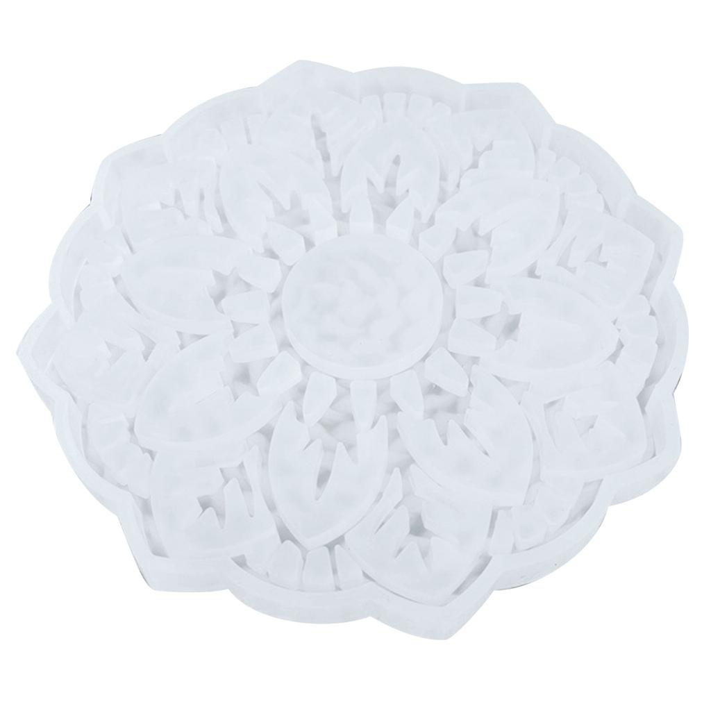 Gypsum Candlestick Silicone Mold Candle Base Mould Sunflower Candle Holder Molds Ornaments Home Decorations Mould