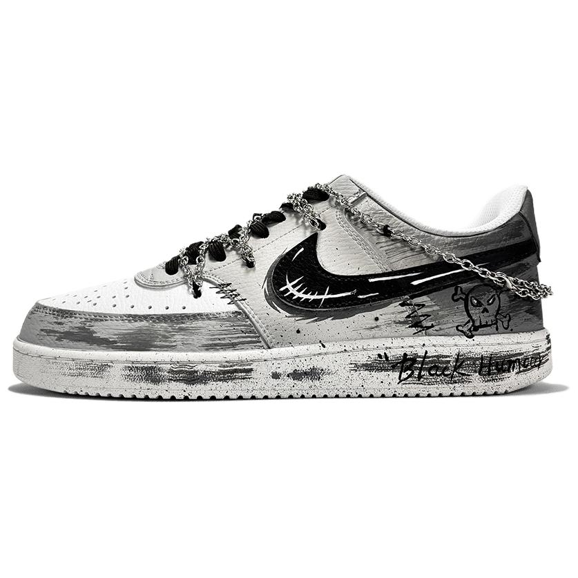 

Nike Court Vision 1 Abrasion Resistant Low top Skateboard Shoes Unisex Black White DH2987-101(Team1214-) 38