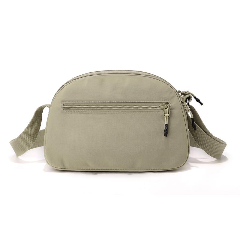 Solid Color Nylon Crossbody Bag Multi Pocket Casual Shoulder Bag for Women