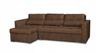 Varius Corner Sofa Bed with Sleeping Function Family Furniture Corner Brown Without