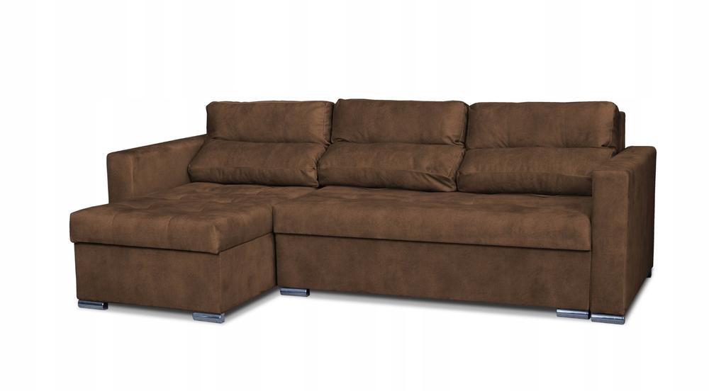 Varius Corner Sofa Bed with Sleeping Function Family Furniture Corner Brown Without