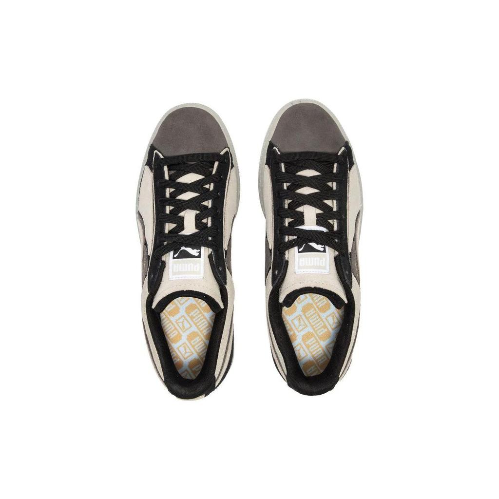 Puma Suede Layers Mono Castlerock Unisex Sneakers Black Grey Cream ...