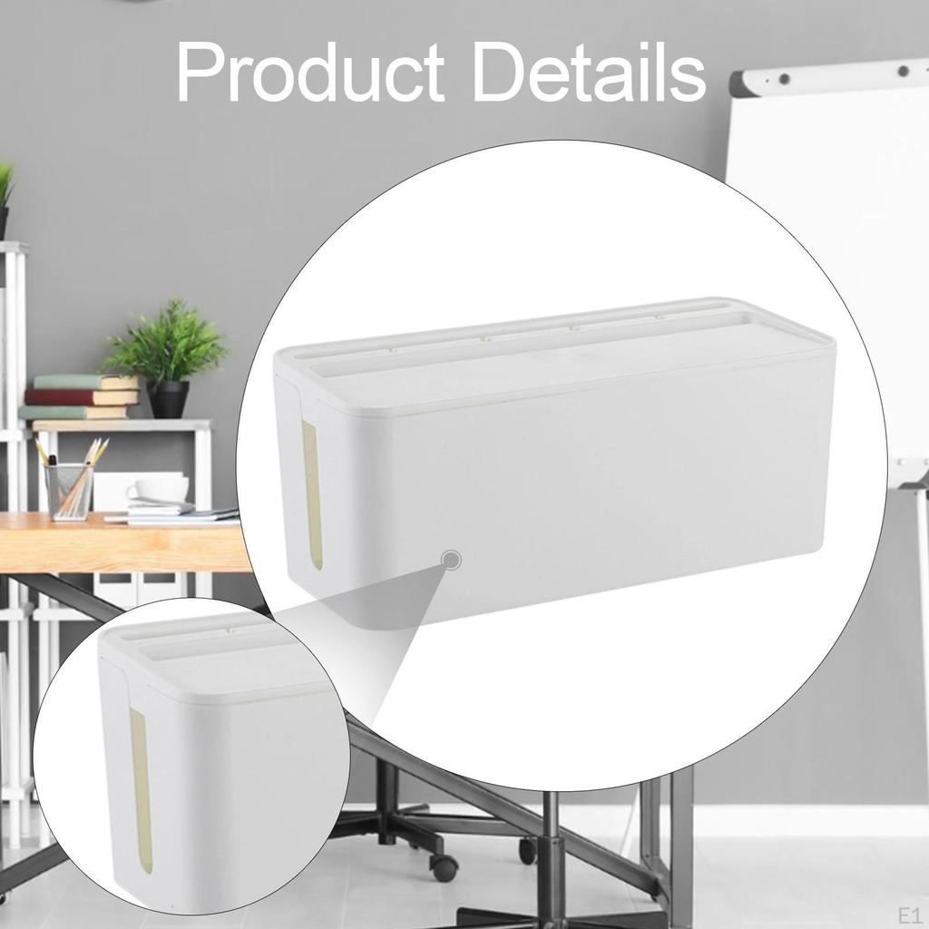 Cable Management Box Cord Cover Decoration Multifunction Creative Holder Case Organizer for