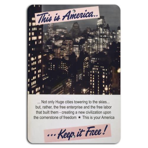 

Keep America Free Celebrate Enterprise FreedomAluminumtin sign 20x30cm（7.8x11.8inch）