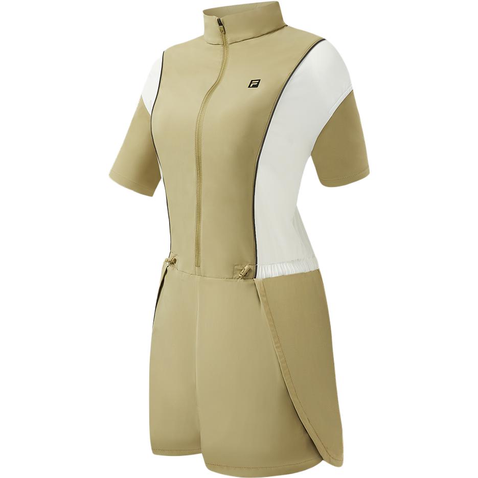 

FILA Fleece Zip Collar Casual Jumpsuit Women jumpsuit Dark-Khaki A11W327706F-YE S