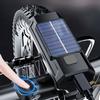 Solar LED Bicycle Light USB Charging MTB Road Bike Front Lamp Waterproof Bike Handlebar Flashlight with Horn Bicycle Accessories