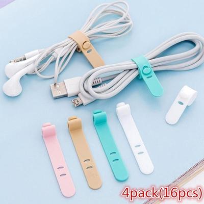 16 pezzi carino avvolgitore per auricolari USB cavo organizzatore supporto
