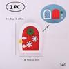 Christmas Wooden Elf Fairy Door Kit Tiny with Christmas Decoration Accessories for Mini House Furniture Christmas Decoration