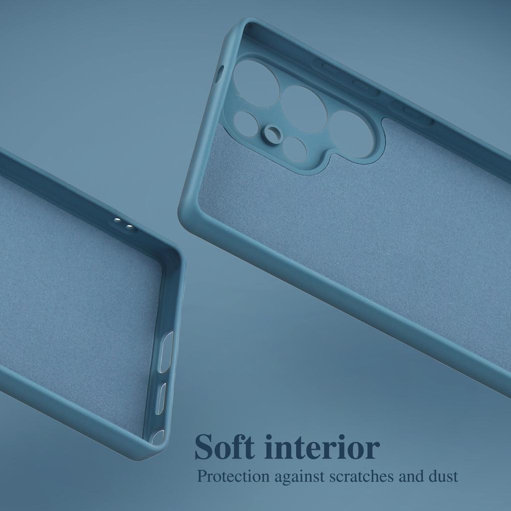 Etui na Samsung Galaxy S25 Ultra, Tylna część z TPU, Miękkie, Odporne na zarysowania, Wyściółka z włókna, Pokrowiec na telefon