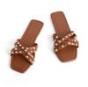 2024 New Arrival Women's Rivet Flat Sandals - Summer Beach Slippers