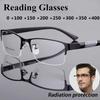 Men Reading Glasses Retro Business Hyperopia Glasses Anti Blue Light Reading Glasses 0 +1.0 To +4.0 Glasses
