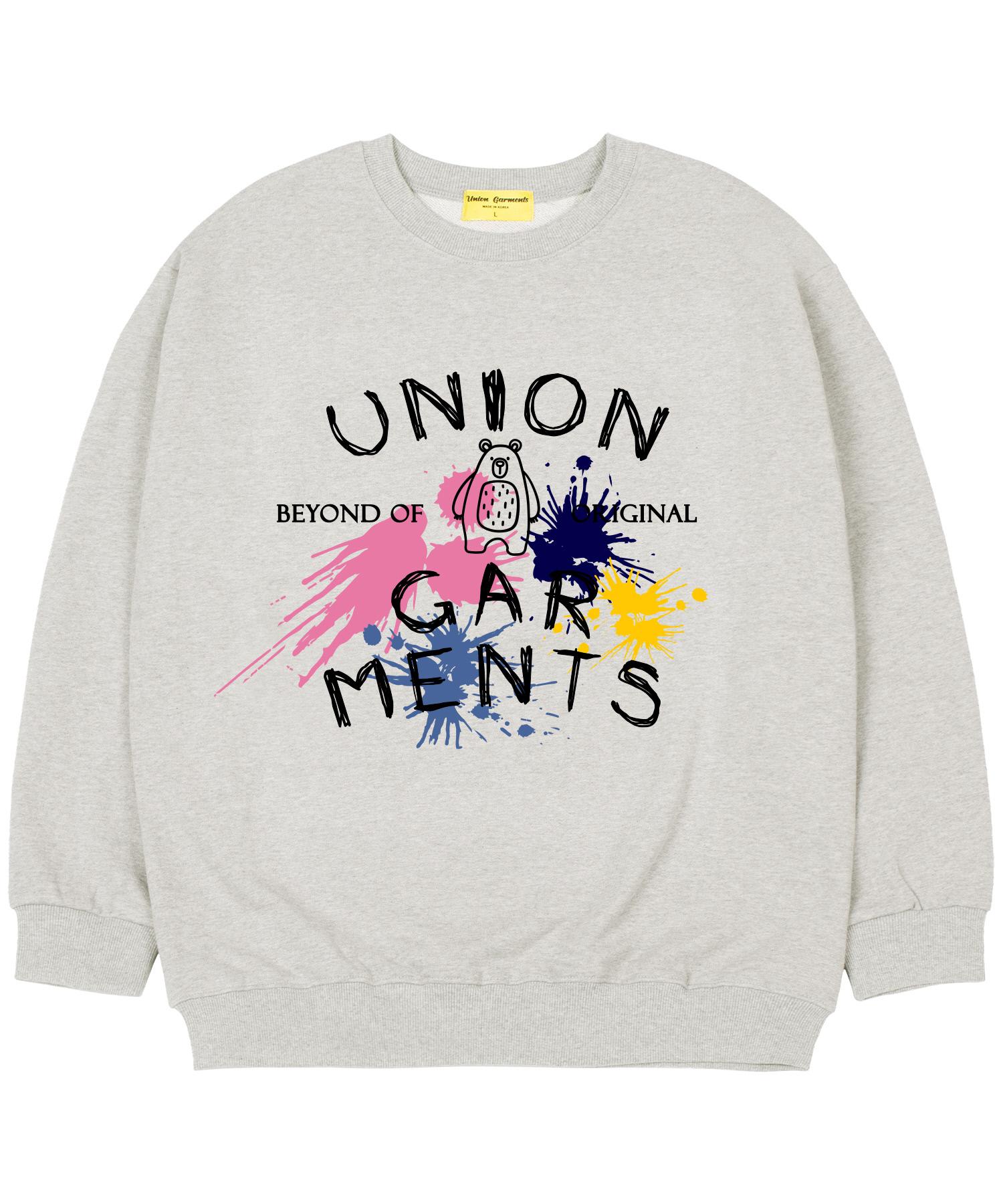 Union Garments [На флисе] Окрашенный оверсайз-свитшот Овсяный M