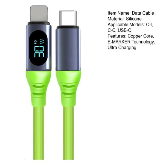 240W Data Cable E-MARKER Mobile Device Fast Charge Wire with Smart Chip High-Speed Data Transfer 480Mbps Charging Cable