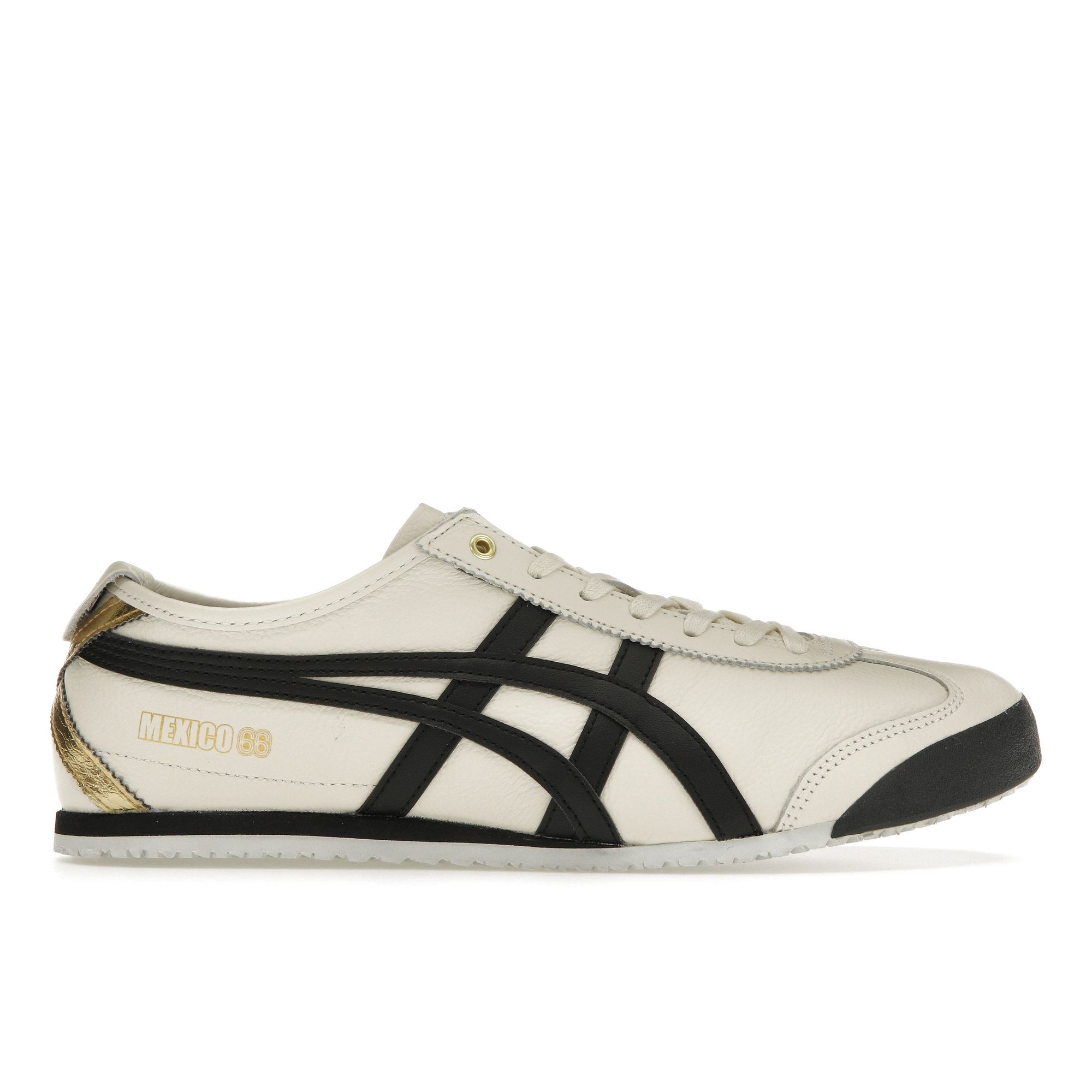 

Onitsuka Tiger Unisex Mexico 66 Retro Casual Leather Sneakers Cream Black 1183B493-100 36