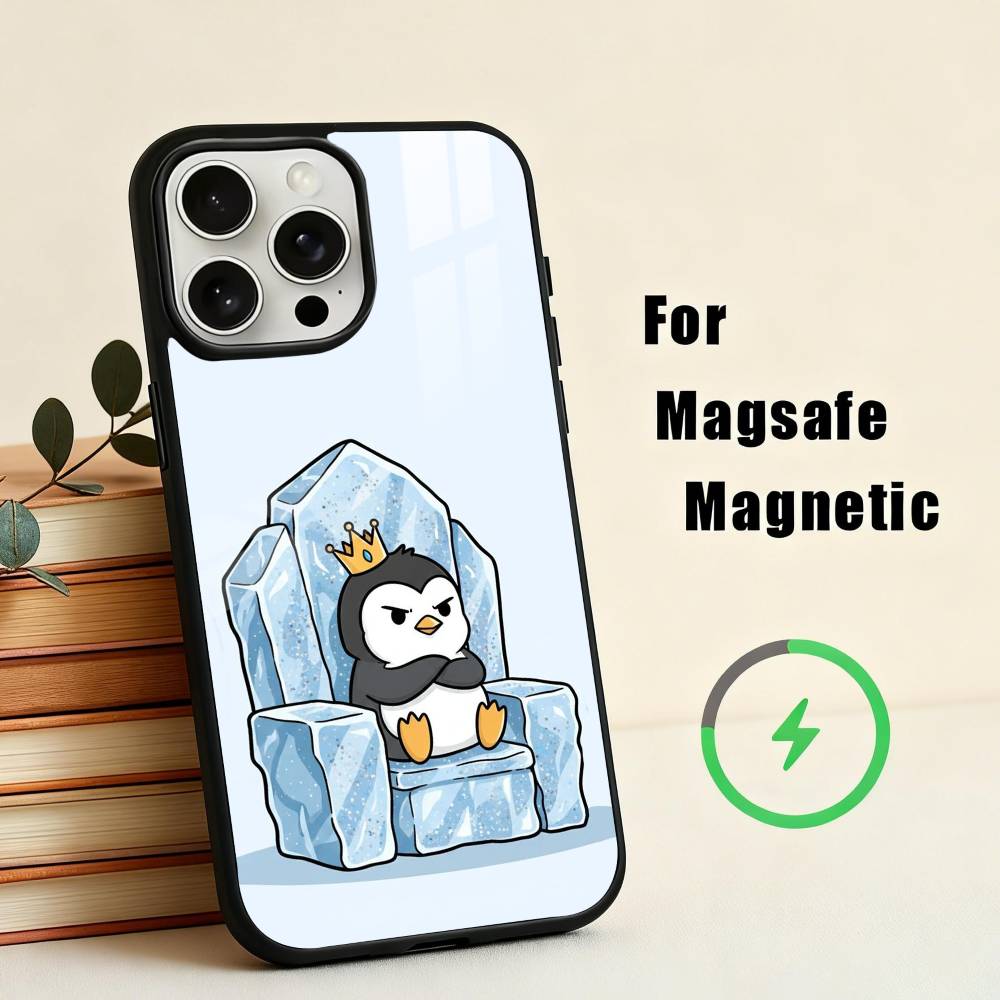 C-Cartoon-N P-Penguin   Phone Case For iPhone 17,16,15,14,13,12,Plus,Pro,Max for Magsafe Magnetic Wireless Charging