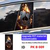 Poker Car Stickers Car B-pillar Decal Waterproof Stickers Auto Center Pillar Sticker Cover Scratches Vehicle Decor Accessories