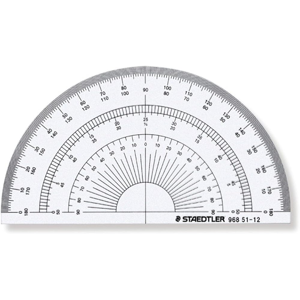 Полукруглый транспортир Staedtler 12 см