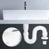 2Pcs Flap Type Flexible Bathroom Basin Water Drain Hose Pipe Draining Accessories