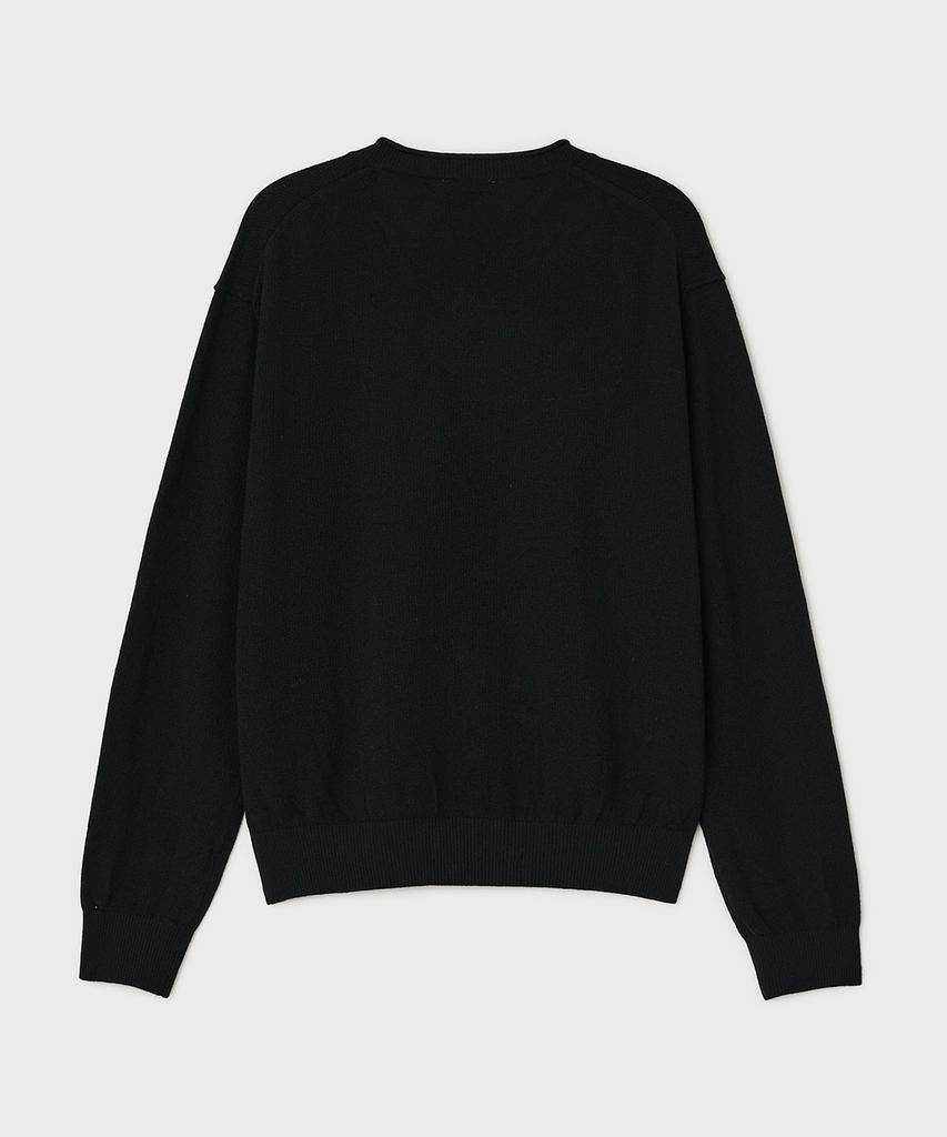 Bellie City V-Neck Sweater - Black
