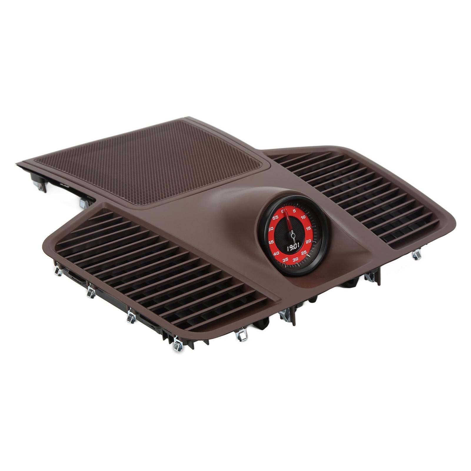 

Dashboard Panel Clock Grill Cover Brown Trim 9Y0 857 192 A Replacement for Cayenne 2018‑2020Red Clock
