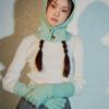 kuho plus Cable Knit Long Gloves Mint (KE3X5UM02L)