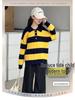 2025 Girls' Korean Style Autumn Casual Set: Fashionable Sweater and Jeans for Spring and Fall
