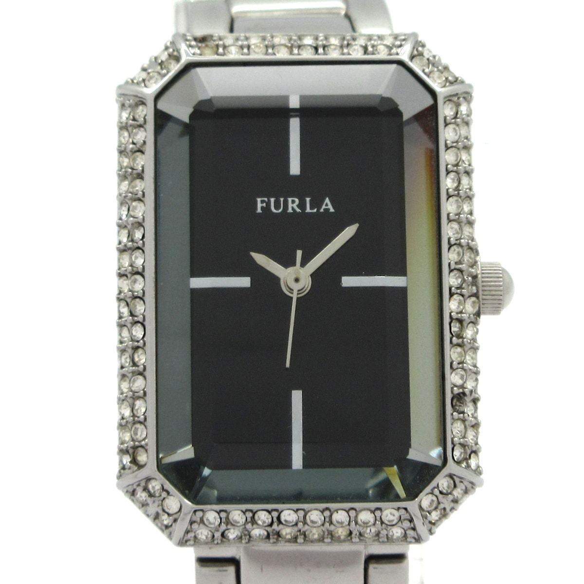 Used FURLA Watch - Women s Rhinestone Bezel Black