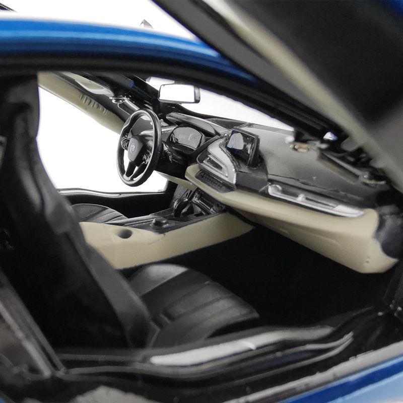 1/24 BMW I8 Supercar Model Samochodu Ze Stopu Diecasty Zabawki Pojazdy Symulacja Metalowy Model Samochodu Kolekcja Prezenty Urodzinowe dla Dzieci