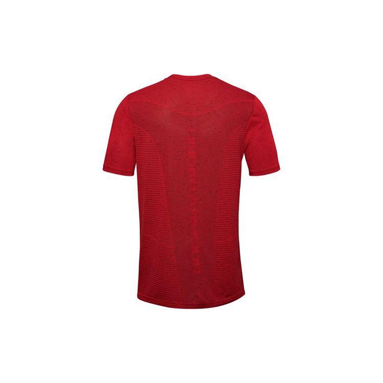 Under Armour Logo Print Sports Crew Neck T-Shirt Men Tops Red 1356798-608