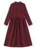 Autumn Retro High-End Women's Slim Mid-Length Dress