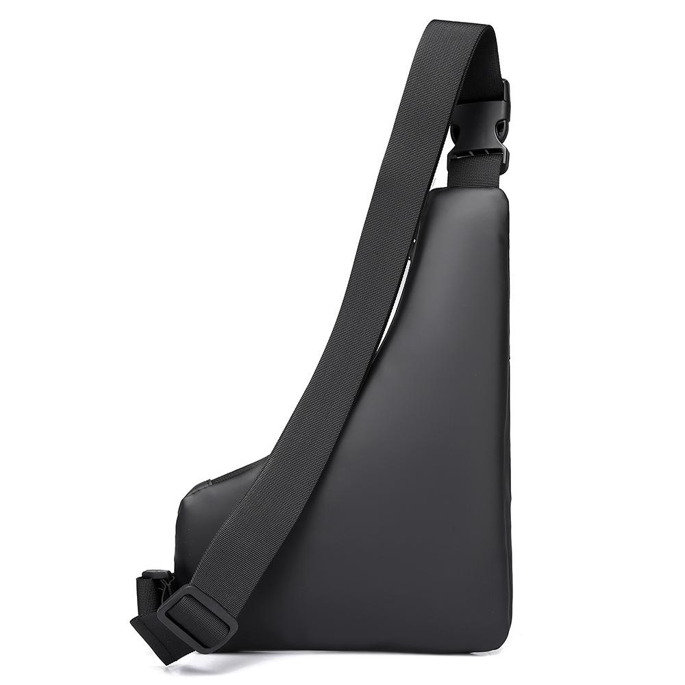 Trendy Cool Triangular Men's Shoulder Bag Fashion Casual Large Capacity Male Breast Bag High Quality Oxford Waterproof Men's Chest Bag for Outdoor Use