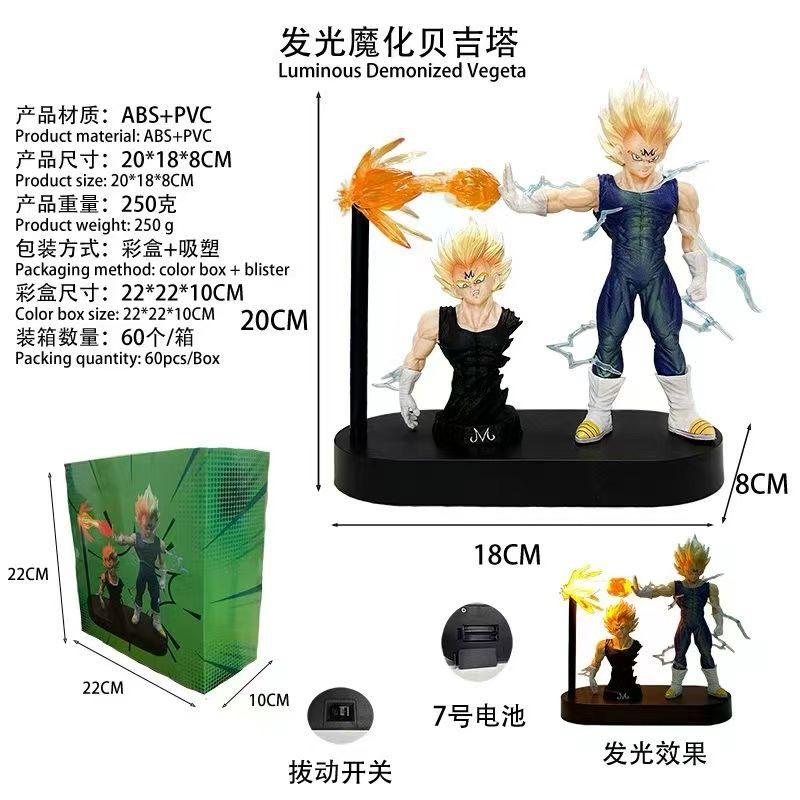 Monkey King, Turtle Qigong, Luminous Shockwave, Demonized Vegeta, Fire Fist Ace, Boxed Figure