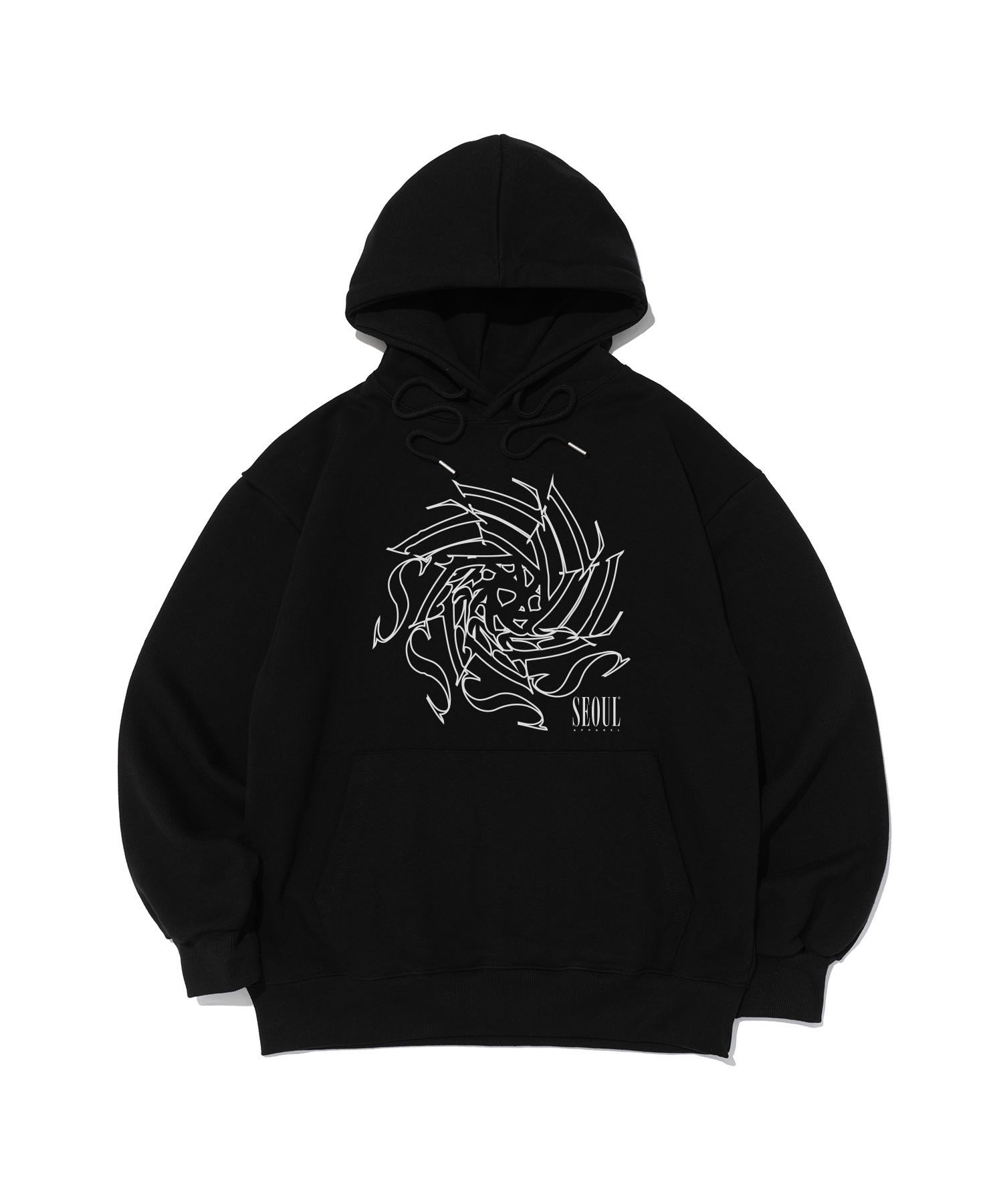 Seoul Apparel Seoul Spiral Hoodie (Black) L