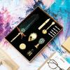 Naievear Retro Gold Feather Pen With Ink British Dipped In Water Pen Set Business Wax Seal Student Gift Box Set