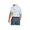 Puma Floral Print Casual Short Sleeve Polo Shirt Men Tops Light-Blue 538753-01